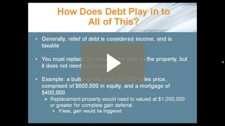 Webinar on saving tax dollars with a 1031 like-kind exchange