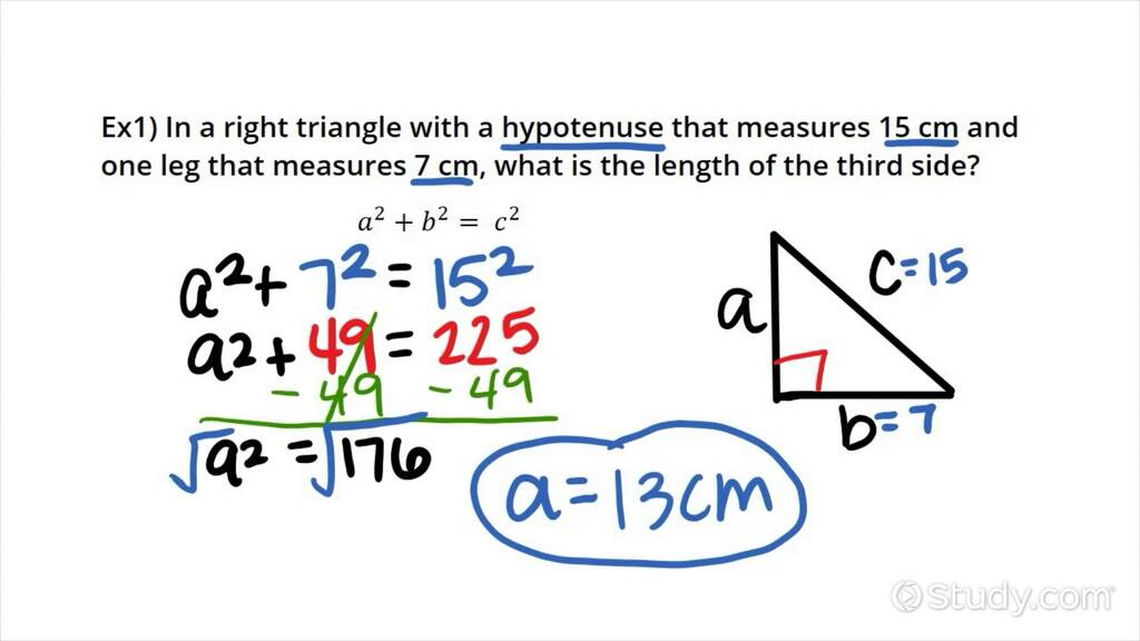 using-the-pythagorean-theorem-to-find-the-length-of-a-missing-leg