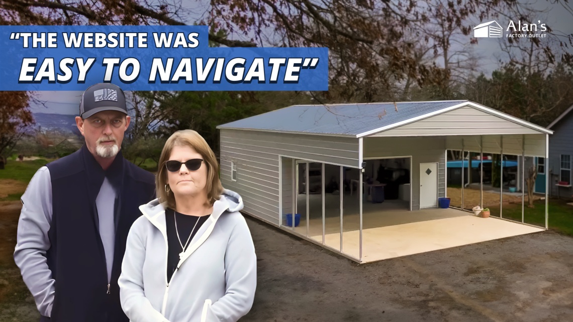 Video thumbnail for 24x55 - Vertical Garage Combo - Thomas and Carrie