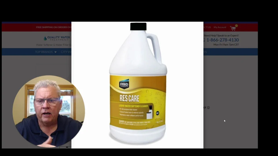 Softener Resin Cleaner - Iron and Chemical Removal - Res