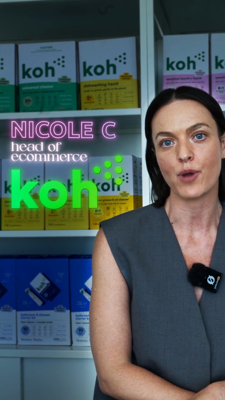 Nicole Christopher, Head of Ecommerce at Koh upsold 3% of orders