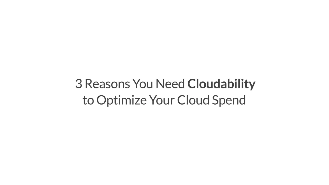 Cloudability - Cloud Cost Management & Optimization - Apptio