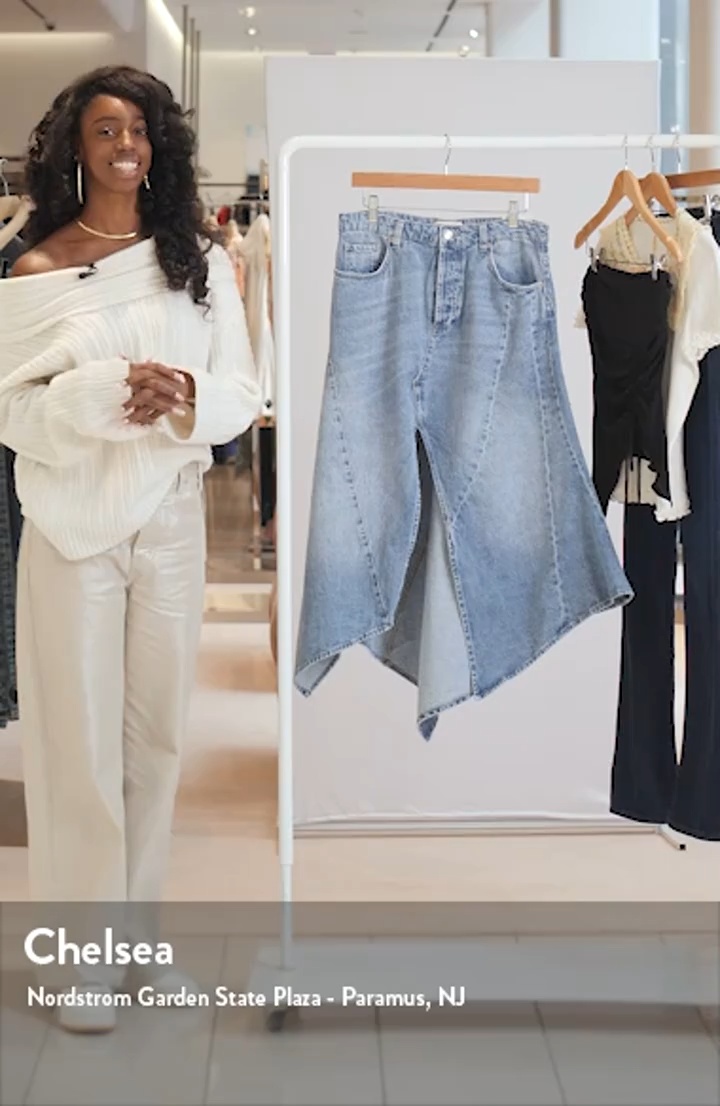Free People Aquarius Handkerchief Denim Skirt | Nordstromrack