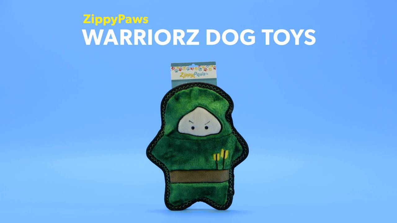 zippypaws warriorz plush dog toy