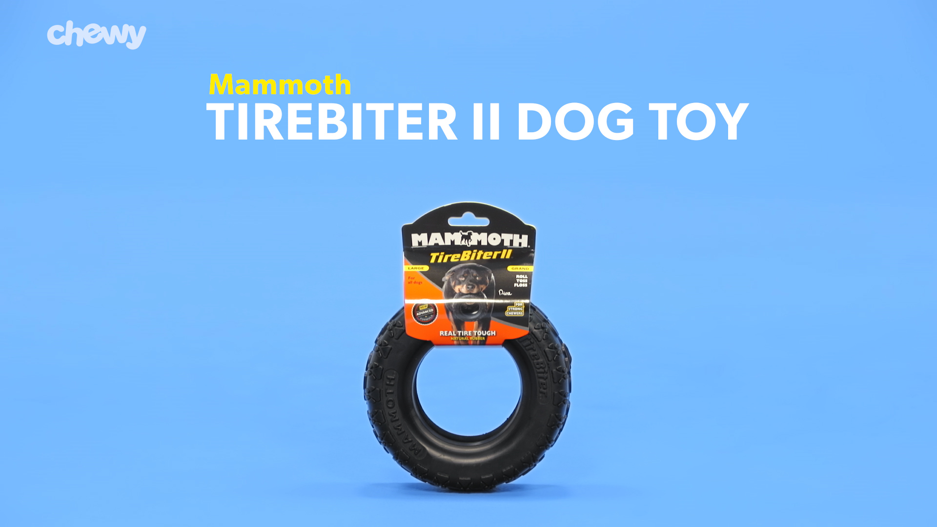 Mammoth tirebiter tire dog toy best sale