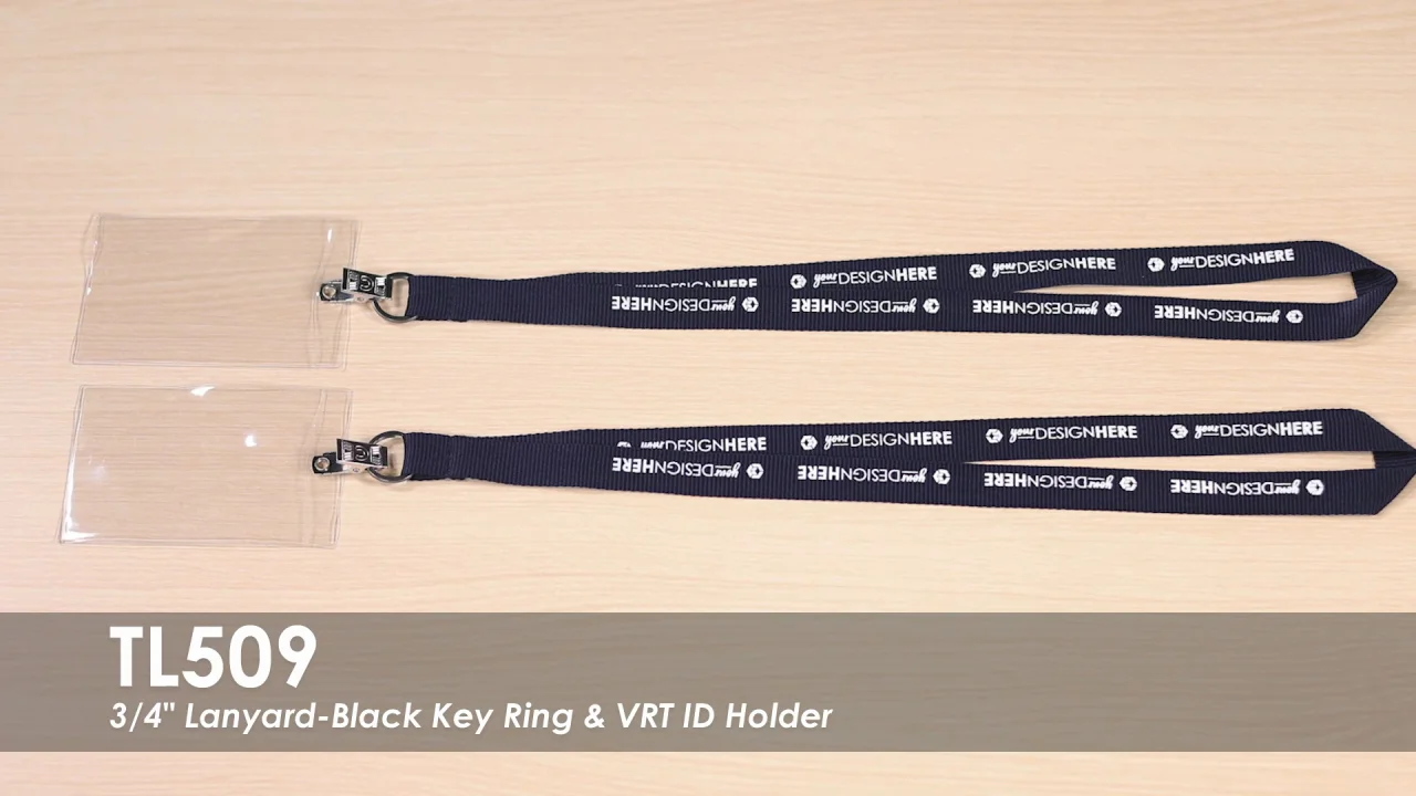 Lanyards, Fixed Clip & Vertical ID .75-in.