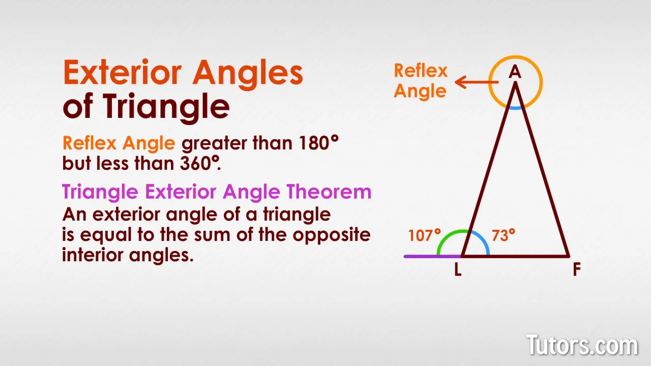 Exterior Angles Of Triangles