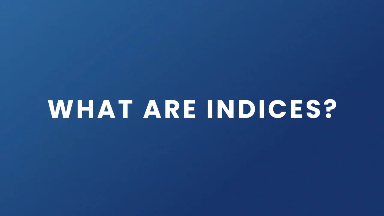 WHAT ARE INDICES?