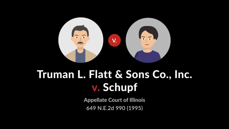 Truman L. Flatt & Sons Co. v. Schupf