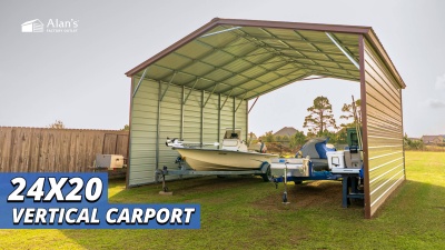 Video thumbnail for 24X20 - Vertical Carport - Shane