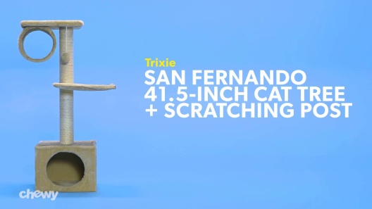 TRIXIE San Fernando 41.5-in Faux Fleece Cat Tree & Condo