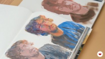 Artistic Oil Portraiture on Paper