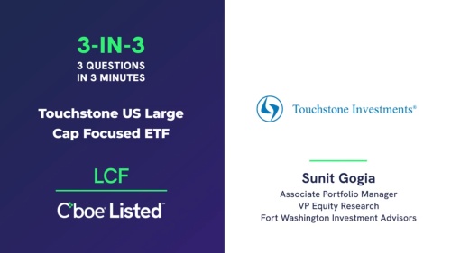 3 Questions in 3 Minutes: Touchstone US Large Cap Focused ETF (LCF) | Sunit Gogia