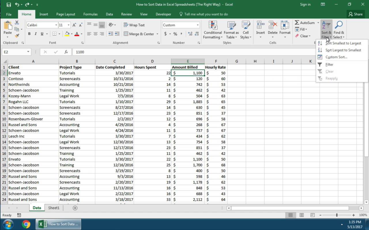 Как сортировать данные в таблицах Excel (правильный способ) | Envato Tuts+