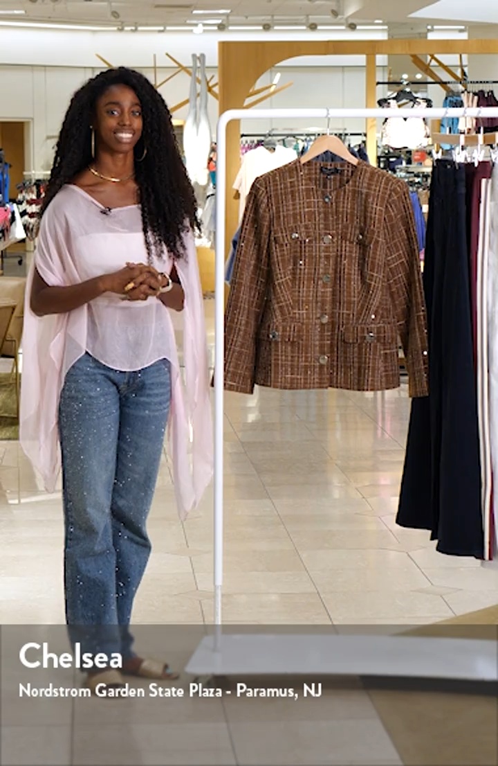 Ted Baker Collarless Tweed Jacket | Nordstromrack