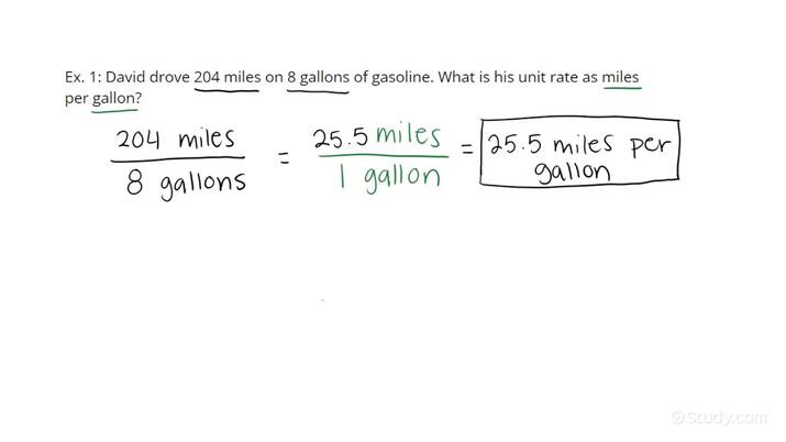 How To Determine A Unit Rate Based On A Word Problem With Decimal 