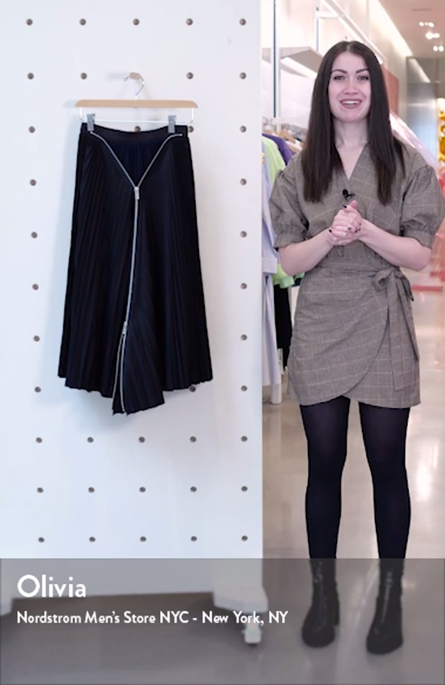 スカート sacai SS25 Pleated skirt (2507718 499) sacai: Women's Pleated Skirt (Black) | DSML E-SHOP