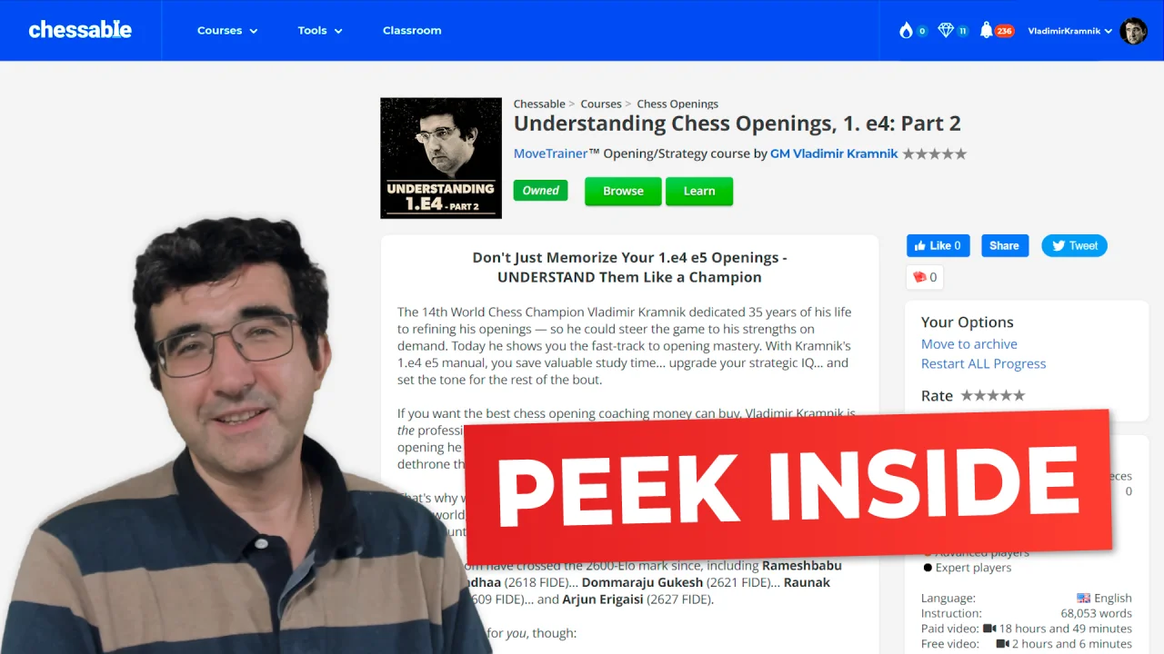 Vídeo on how to learn openings - Chessable