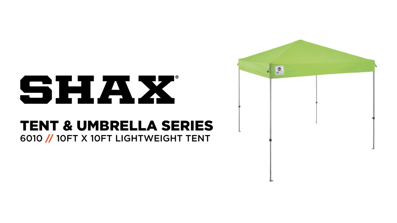 The SHAX 6010 Tent Is Lightweight and Portable for Convenient Pop
