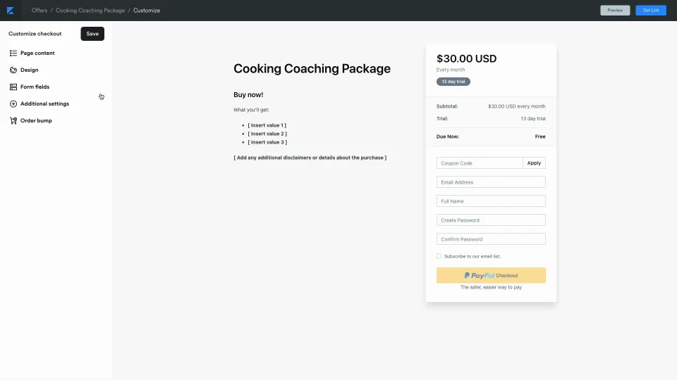 How to Add Terms and Conditions to an Offer – Kajabi Help Center