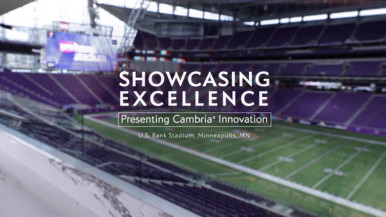 Cambria Completes Largest Installation in Company History at U.S. Bank  Stadium for Minnesota Vikings