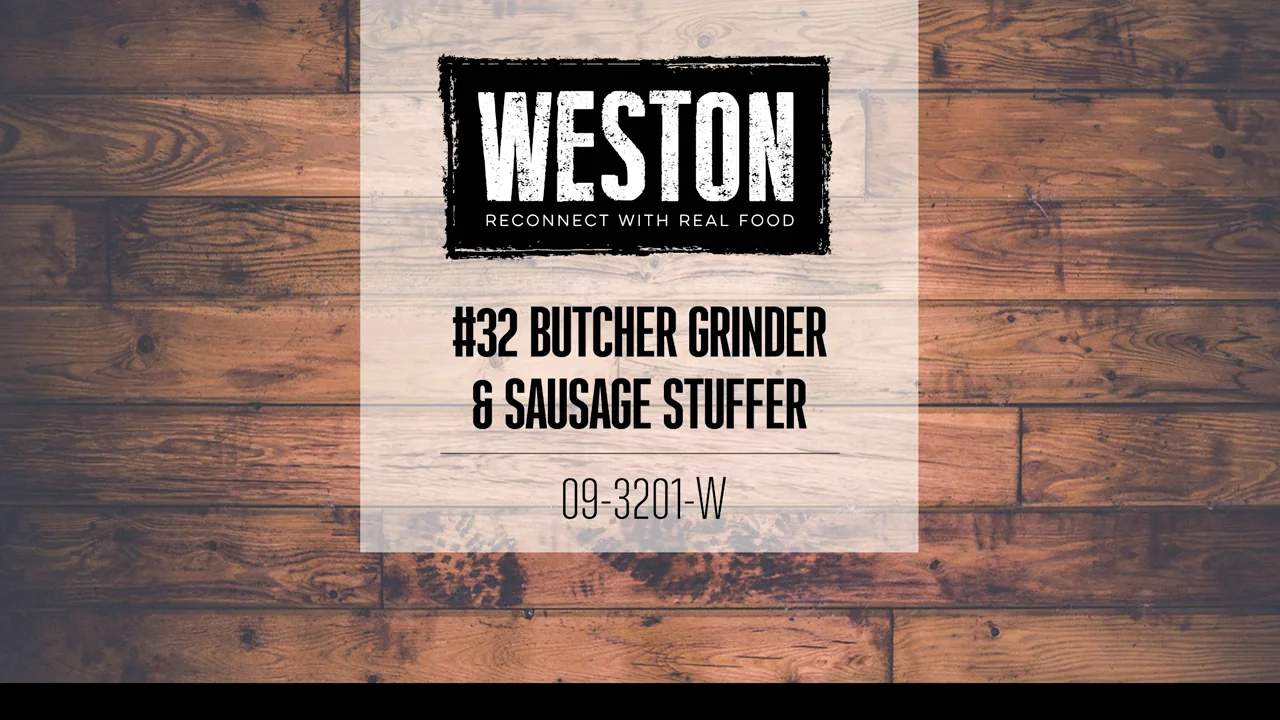 Weston® Butcher Series™ #32 Meat Grinder - 09-3201-W