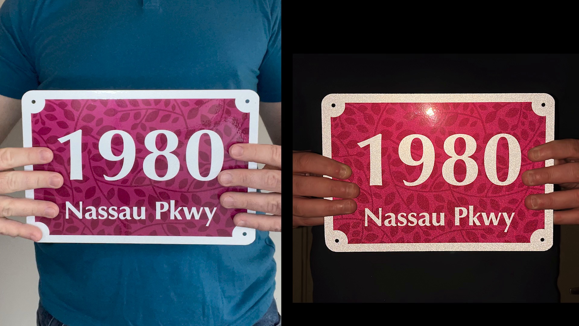 Custom Street Number Signs for Sites