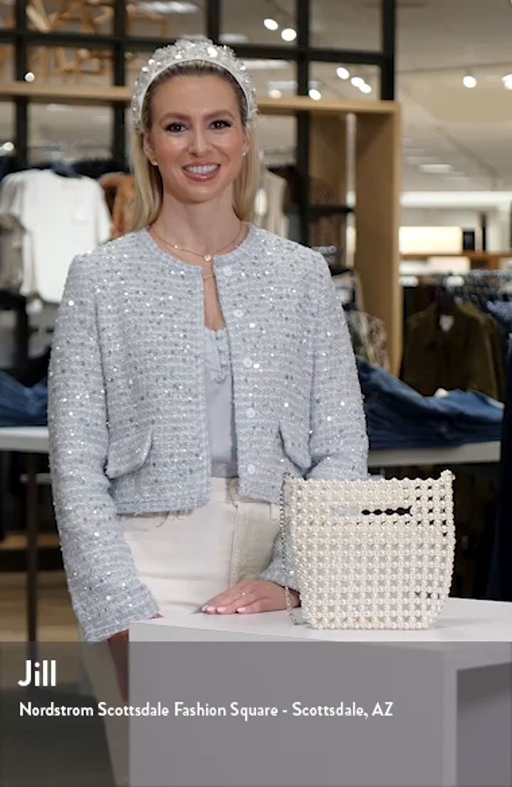 Olga Berg Tilda Faux Pearl Grab Bag | Nordstrom
