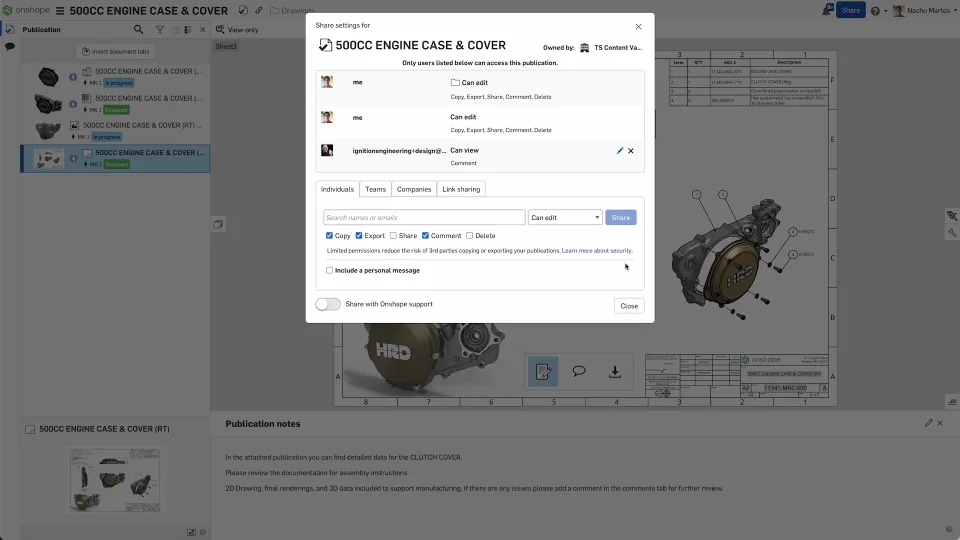 Precision and Efficiency with CAD Drawings - Onshape