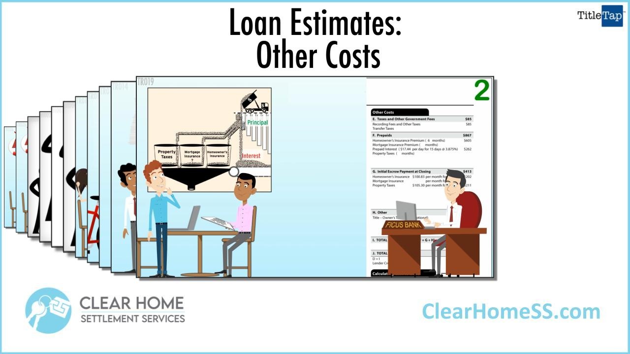 Understanding Your Loan Estimate Other Costs Montgomery County