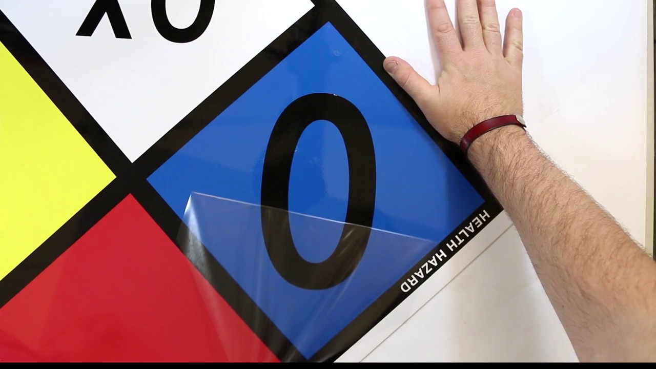 Applying NFPA Adhesive Numbers and Symbols