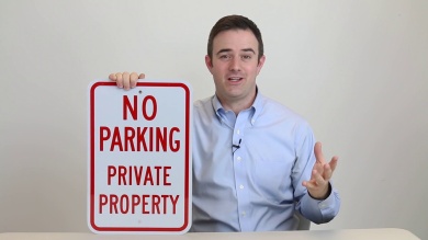 No Parking Private Property Sign