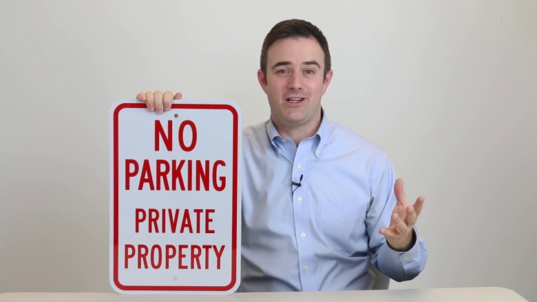No Parking Private Property Sign