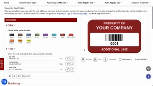 Create Custom Asset Tags Online with Ease