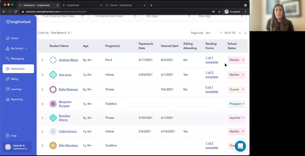 5 Ways to Streamline Your Admissions Process with brightwheel