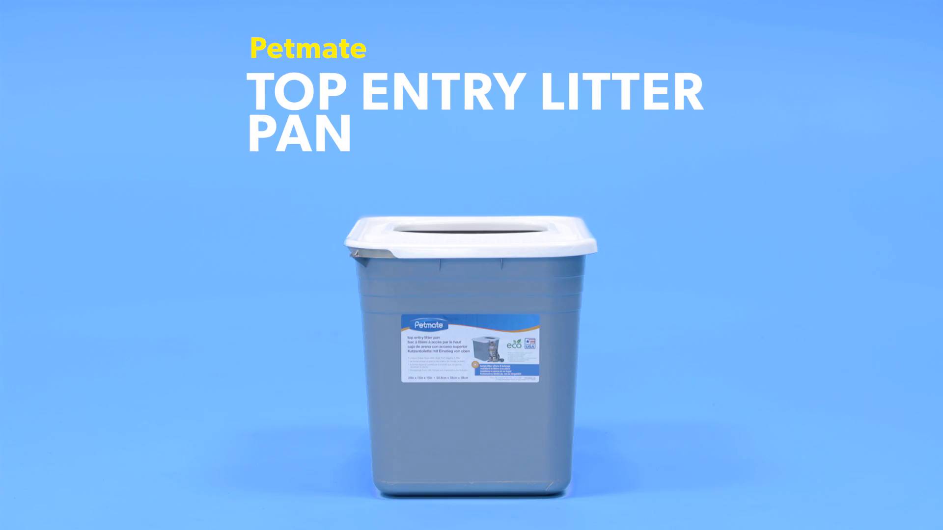 Petmate litter 2024 box top entry