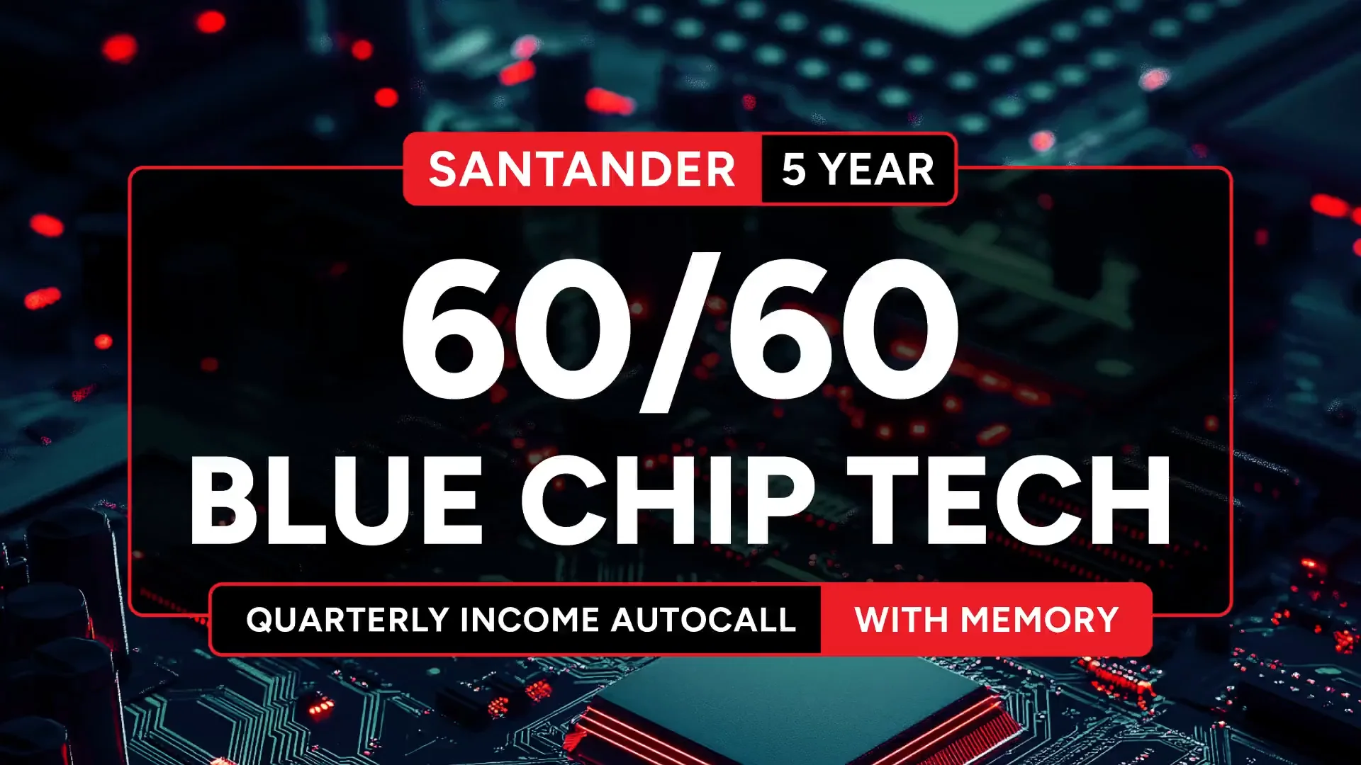 Santander 5Y 60/60 Blue Chip Tech Quarterly Income Autocall With Memory