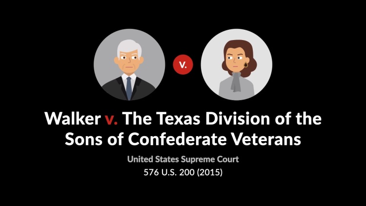 Walker v. Texas Division, Sons of Confederate Veterans