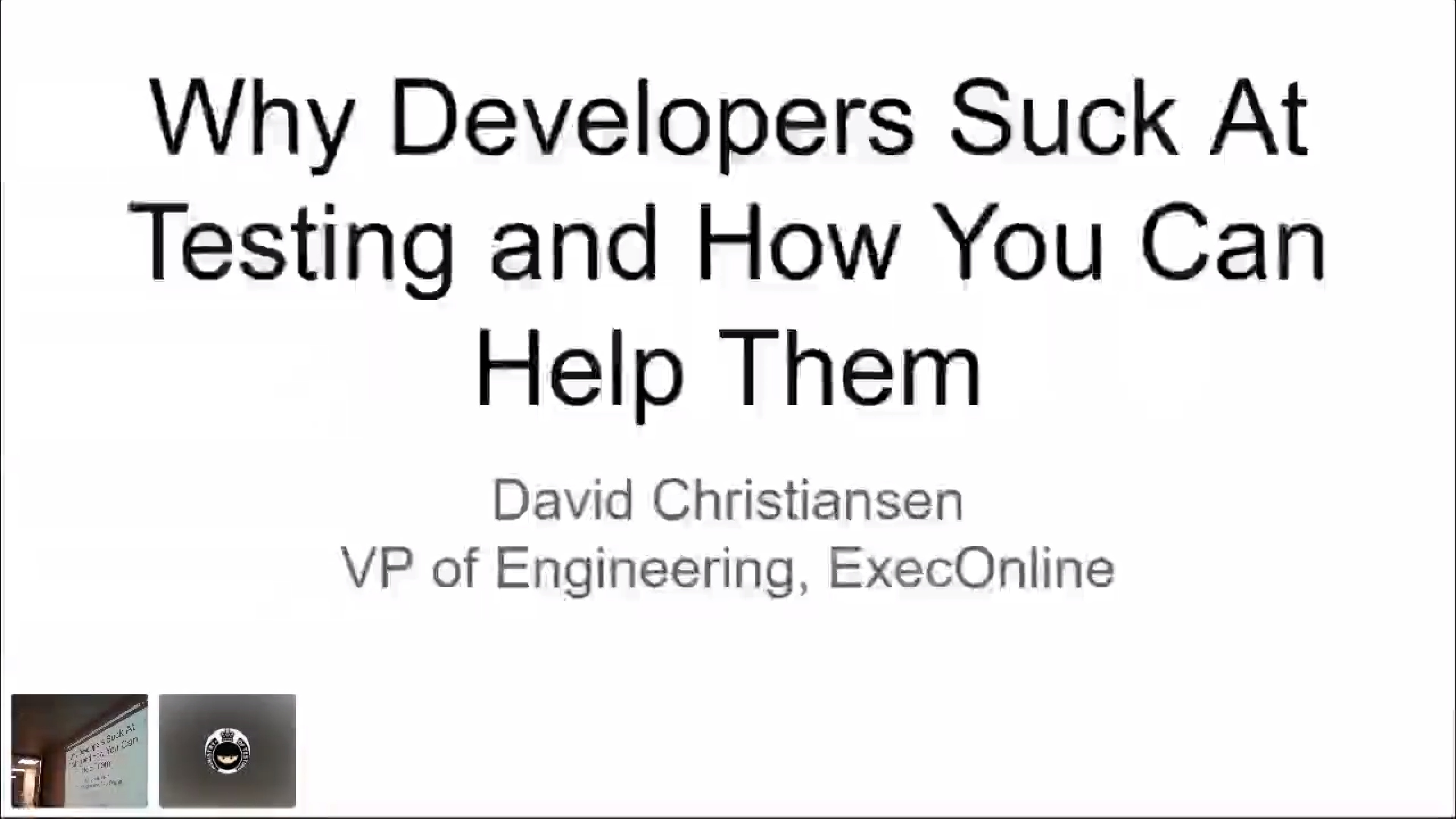 Why Developers Suck At Testing and How You Can Help Them