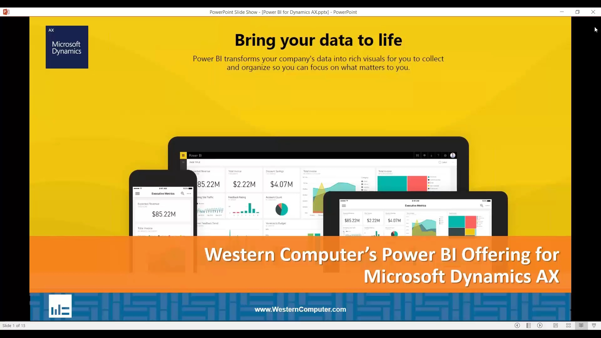 Western Computer's Power BI Offering for Microsoft Dynamics AX