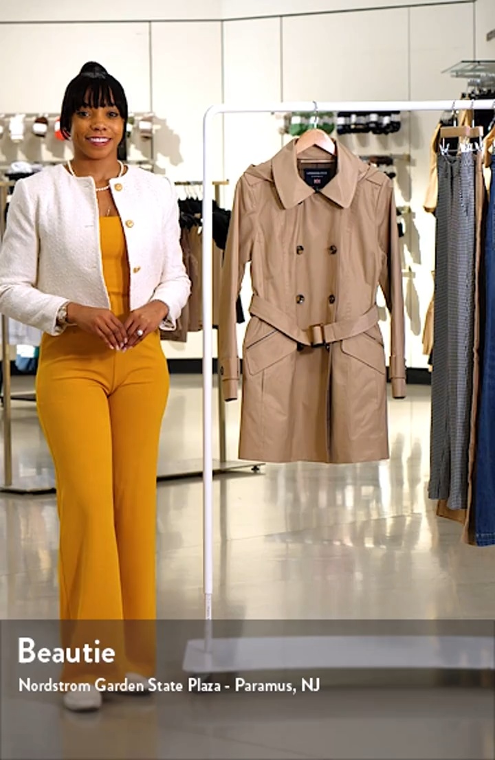 Double Breasted Trench Raincoat (Women) | Nordstrom