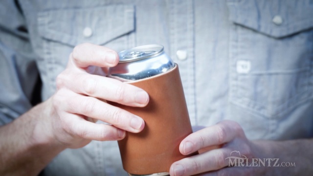 Personalized Leather Can Koozie – Crystal Images, Inc.