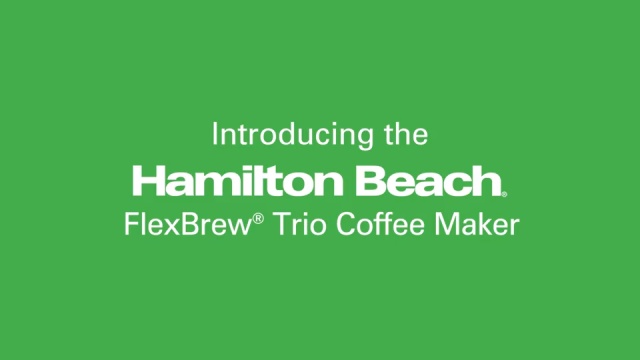 Hamilton Beach FlexBrew Trio 12 Cup Black Coffee Maker - Power Townsend  Company