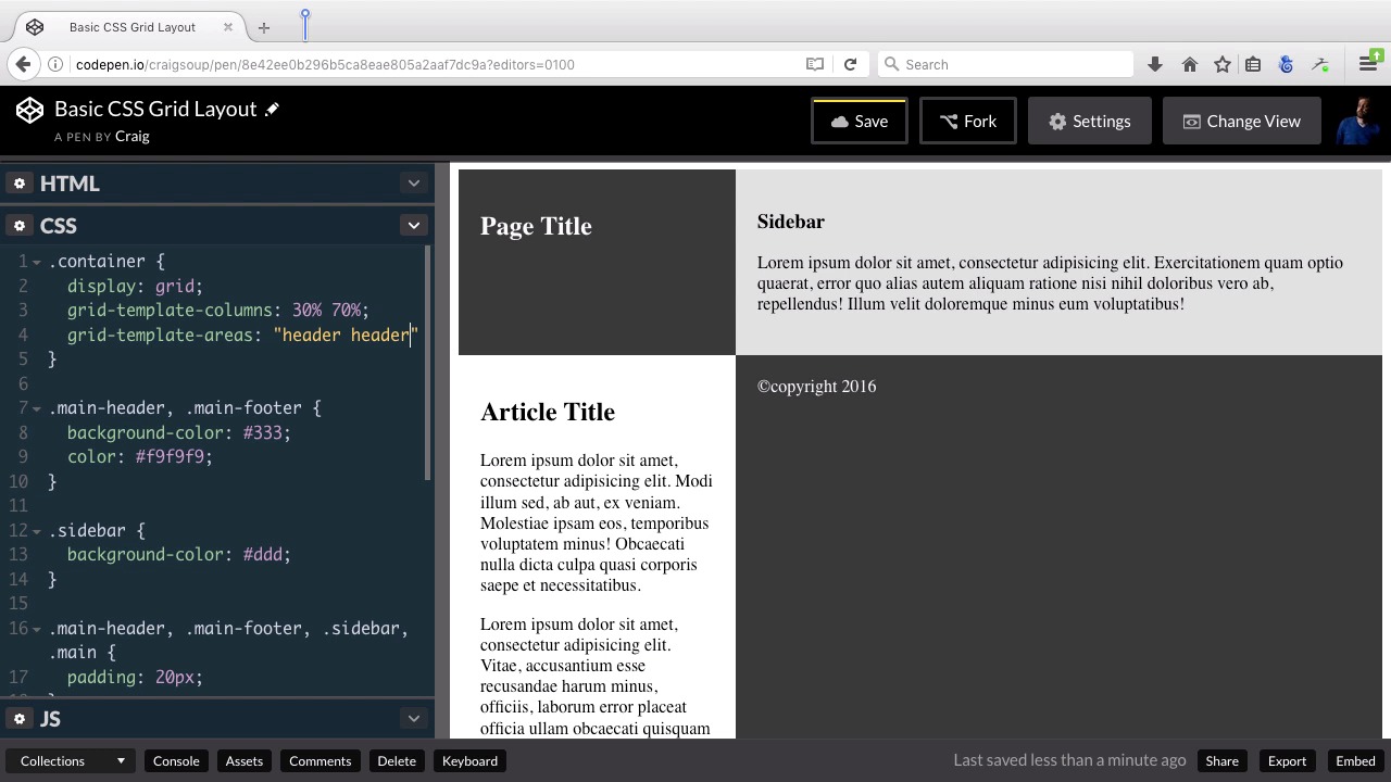 3 CSS Grid Projects For Web Designers - Creating A Simple Layout Using ...