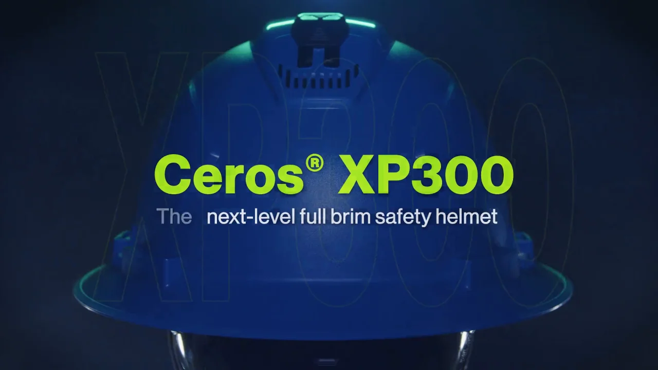 Ceros XP300A - Full Brim Safety Helmet with Chin Strap - HexArmor