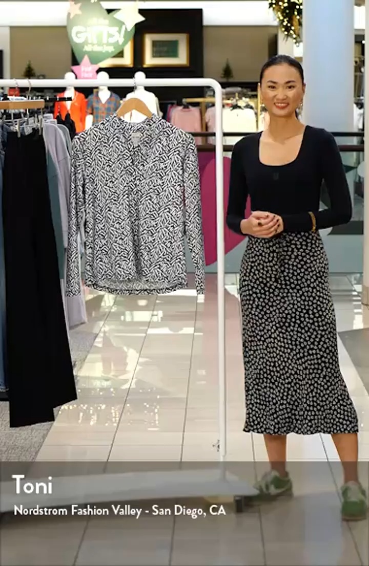 (取寄) ニックゾー レディース ピティート ゲオ トス ニット トップ NIC+ZOE women Petite Geo Toss Knit Top Indigo Multi NIC+ZOE Geo Toss Knit Top | Nordstrom