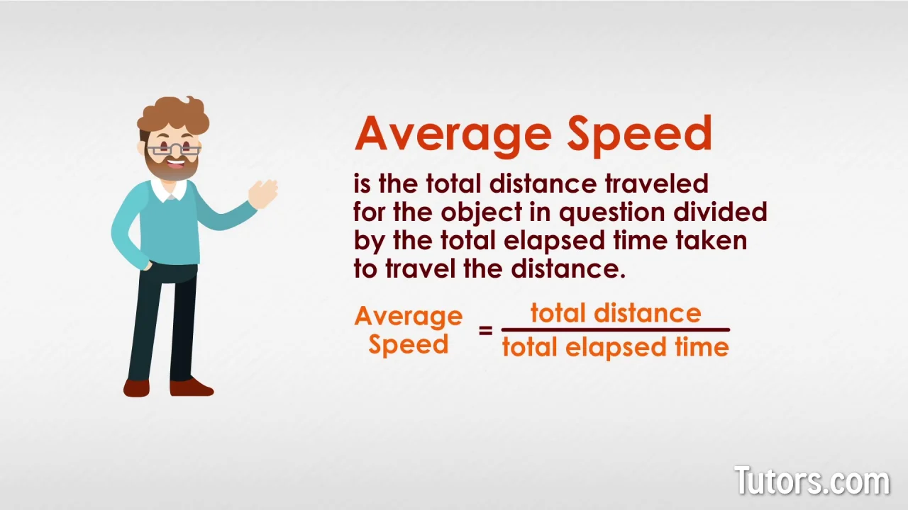 Average Speed  Definition, Formula & Calculation - Video & Lesson