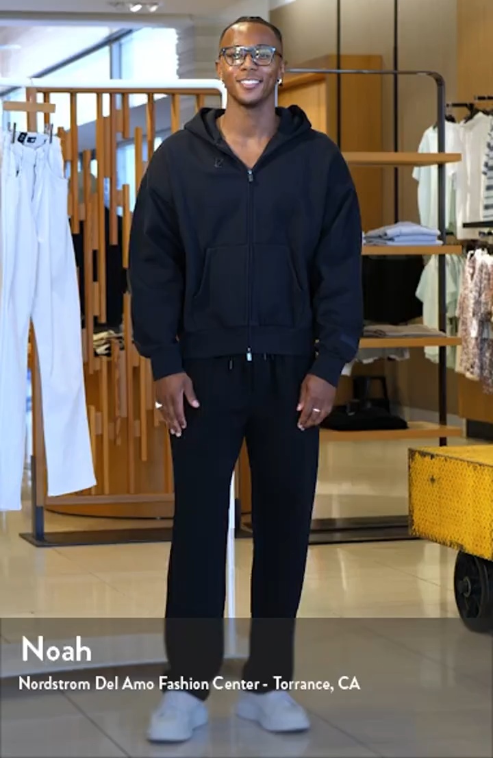 Fear of God Essentials Classic Logo Zip Hoodie | Nordstrom