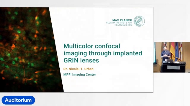 Multicolor confocal imaging through implanted GRIN lenses - Nicolai Urban, Ph.D., Max Planck Florida Institute