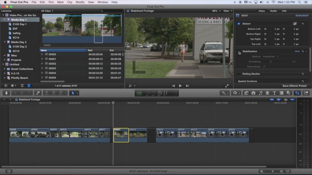 color correcting video in final cut pro